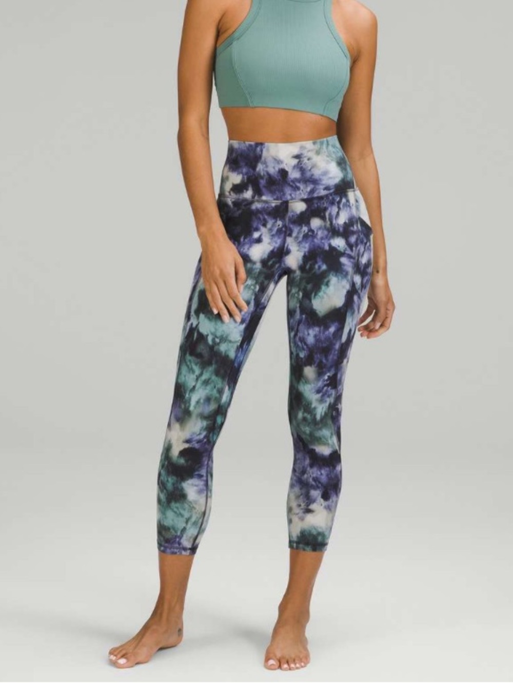 Lululemon Align High-Rise Crop with Pockets - Meteor Wash Print Multi